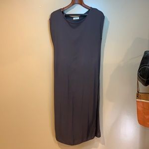 Bella Dahl maxi shift dress side slit sleeveless